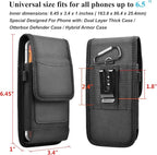 Njjex Phone Holster for Motorola Moto G 5G 2025 G Stylus 2023 G Power 5G 2024 G Play G Pure G Fast Edge 2025 Edge 60 50 G86 G84 G54 G72 Z4 Nylon Cell Phone Belt Clip Holster Holder Pouch Carrying Case