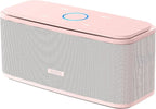 DOSS SoundBox Touch Wireless Bluetooth Speaker with 12W HD Sound and Bass, IPX5 Water-Resistant, 20H Playtime, Handsfree, Portable for Office, Home, Outdoor, Travel- Light Pink