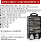 Precision Screwdriver Set, SHARDEN 122 in 1 Electronics Magnetic Repair Tool Kit with Case for Repair Computer, iPhone, PC, Cellphone, Laptop, Nintendo, PS4, Game Console, Watch, Glasses etc (Grey)