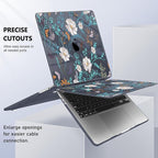 Case for MacBook Pro 13 inch with/Without Touch Bar (2016-2022, M2 A2338 M1 A2289 A2251 A2159 A1989 A1706 A1708), Hard Shell + Keyboard Cover + Dust Plug, Rustic Flowers