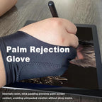 Drawing Glove, Artist Glove for Drawing Tablet, iPad, Digital Art Creation - Palm Rejection, Exposed Fingertip, Suitable for Left and Right Hand - XS, Pack of 2