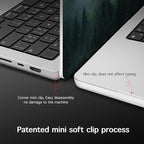 for MacBook Pro 16 inch Case 2021 2022 2023 2024 Release A3186 A3403 M4 A2991 M3 A2780 M2 A2485 M1 Pro/Max, Hard Shell Case with Screen Protector & Keyboard Cover, Forest