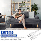 Samsung Fast Charger 2Pack 10FT Long USB C Samsung Charger Fast Charging Cord 25W USB C Chargers Fast Charging Block,Type C Wall Chargers for SamsungGalaxy S25 Ultra/S25+/S24+/S23/S22/S21/S20/A54/A16