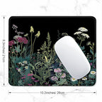 ITNRSIIET Mouse Pad with Stitched Edge Premium Textured Smooth Precise Operation Waterproof Washable Non-Slip Rubber Base Desktop Protection Mat, 10.2×8.3×0.12 inches, Pretty Flowers