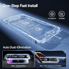 SMARTDEVIL 2 Pack Screen Protector for iPhone 14 Pro Max (6.9 Inch) Tempered Glass, HD Clear Film, Easy Installation, Dust-Free & Bubble-Free