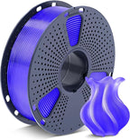 SUNLU 3D Printer Filament PETG Filament 1.75mm, Less Stringing Good Layer Adhesion High Toughness, PETG Filament 1.75 ±0.02mm, 1kg Spool(2.2lbs), Transparent Purple