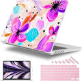 for MacBook Pro 16 inch Case 2021 2022 2023 2024 Release A3186 A3403 M4 A2991 M3 A2780 M2 A2485 M1 Pro/Max, Hard Shell Case with Screen Protector & Keyboard Cover, Trendy Floral