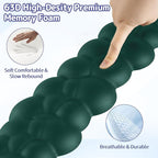 Cloud Wrist Rest Keyboard, Cloud Keyboard Wrist Pad Set with PU Leather Memory Foam, Cute Arm Rest for Palm Support, PC/Gaming Desk Accessories/Office Setup/Computer Hand Cushion - Dark Green
