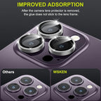 WSKEN for iPhone 14 Pro/iPhone 14 Pro Max Camera Lens Protector,[Night Shooting Mode] HD Tempered Metal Glass Camera Screen Protector Cover Film Accessories, Glitter