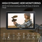 Osee G7 Pro 7 Inch Touchscreen Camera Monitor, 3000Nits HDR Field Monitor with Camera Control, Touch to Focus DSLR Monitor with 3G-SDI 4K HDMI in/Out, 3D-LUT New UI Flexible Power Supply