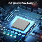 Maxtor Thermal Pad 14.8 W/mK, 120x120x3.0mm(1 pcs) Silicone Thermal Pads Non Conductive Heatsink Cooling Pad, Highly Efficient Heat Resistant Soft Pad for Laptop Heatsink/SSD/CPU/IC/LED Cooler
