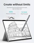 Metapen Stylus Pen M2 for Surface (Premium, 4096 Finest Control, Eraser End) - Compatible with Surface Pro 7//8/9/X//10/11/Book 3/Laptop 4/Studio 2, ASUS VivoBook Flip 14, for Creators,Students,Doers