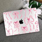 MEEgoodo Case for MacBook Air M4/M3/M2 13.6 inch 2025 2024 2022, Fit Model A3240 A3113 A2681, Compatible with MacBook Air 13 inch, Laptop Hard Shell Case with Keyboard Cover, Coquette Ribbon Bow