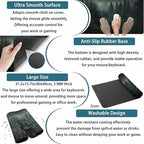 Cute Dark Gloomy Forest Desk Mat, Gothic XXL Large Extended Gaming Mouse Pad Mat, Non-Slip Rubber Base Mousepad Computer Keyboard and Mouse Mat, Desk Pad with Stitched Edges, 31.5x15.75 in
