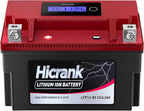 YTX12-BS 12V 6Ah,360CCA LiFePO4 Lithium Motorcycle Battery,Powersports Battery for Honda KTM Yamaha Harley Fit ATV, UTV, Scooter, Motocross, Lawn Mower, Jet Ski, Polaris