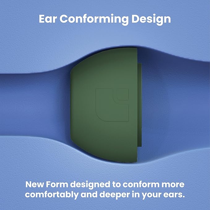 Foam Masters Ultra-Premium Memory Foam Ear Tips for AirPods Pro 1st & 2nd Gen | 3 Pairs | Black Magic Ver 6.0 | Secure | Comfort | Better Noise Cancel | Replacement Buds – Forest Green, Medium
