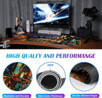 Cute Japanese Street Desk Mat, Anime Tokyo Street Night Scene Large Mouse Mat XXL, Computer Desk Mat 35.4 x 15.7 x 0.12 Inches