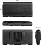 BECPLT Compatible with iPhone 13 Mini 12 Mini SE2 8 7 6 6s Holster Case, Nylon Holster Belt Case with Clip/Loops Belt Pouch Holder for iPhone SE 2022 8 7 6 6s Galaxy S7 - Built in ID Card Slot