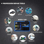 18 in 1 Electronics Repair Tool Kit, Precision Screwdriver Set, Opening Pry Tool Kit and Screen Opening Pliers with Portable Bag for Repair Mobile Phone, Laptop, Tablets, Watch