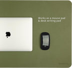 ANECDOTE Vegan Leather Desk Pad - 23.6"x17" Desk Mat for Your Office. This Quality Large Mouse Pad has Chic Elegance, Professional Look & Satisfying Touch - The Perfect Leather Mouse Pad for You!