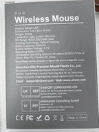Wireless Mouse,Upgraded 2.4GHz Rechargeable (Battery Level Visible) Ergonomic Computer Mouse,4 Levels DPI, Wireless Mice for Laptop Computer(Yellow)