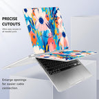 Case for MacBook Air 15 Inch 2025 2024 2023 Release M4 A3241 M3 A3114 M2 A2941, Hard Shell with Screen Protector & Keyboard Cover, Compatible with Touch ID, Ornament