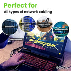GearIT Cat 6 Ethernet Cable Pack - 10-Pack 20 ft Cat6 Ethernet Patch Cables | RJ45 Network Patch Cable, 10 Gbps Snagless Gold-Plated Connectors - Ethernet Cable Cat 6 for PC, TV, Router - Black