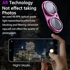 2 Pack Camera Lens Protector for iPhone 16 / iPhone 16 Plus,[Not Easy to Breakn ] AR Tempered Glass Strong Adsorption Metal Camera Cover Screen-Rose red