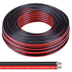 10 Gauge Wire 200FT Tinned Copper Wire-2 Conductor Parallel Wire Insulated Stranded Wire for Solar Panel Car Audio Automotive Low Voltage Electrical Wire for LED Lighting (10AWG 200FT)