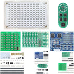 Soldering Practice Kit 5in1 DIY Music Spectrum Senior SMD Two-sided SMT Circular LED 0805 Small SMD Circuit Kit Learn Soldering Kit For Beginners