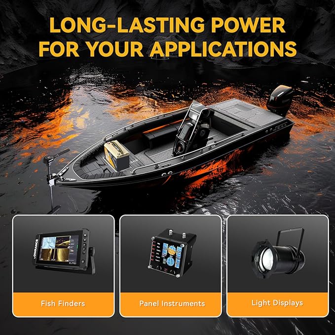 Power Queen 12.8V 100Ah Low-Temp LiFePO4 Battery with 12V20A Charger, Low Temperature Protection, Built-in 100A BMS, Grade A Battery Cell, Up to 15000+ Cycles, Perfect for Trolling Motor, Marine, RV