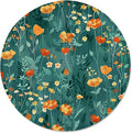 ITNRSIIET Round Mouse Pad with Stitched Edge Premium-Textured Waterproof Non-Slip Rubber Base Desktop Protection Mat Diameter 8.7 inches, Beautiful Flowers