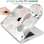 MEEgoodo Case for MacBook Pro 13 inch, Laptop Hard Shell Case with Keyboard & Camera Cover, Cacti