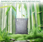 Activated Charcoal Odor Absorber, Odor Eliminator for Strong Odor,Bamboo Charcoal Air Purifying Bags for Home Car Closet Pet, Smoke Room Deodorizer (4 x 200g, Unscented)