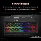 TECWARE Phantom+ Elite 87 Key RGB Mechanical Gaming Keyboard, LED Backlit, Universal Hot-Swap, Wired and Wireless, 3 Mode Connectivity, Thocky Sounding, White Elite Wraith Brown