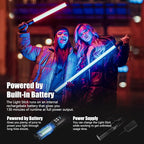 Mettlelite LS400C RGB LED Light Stick Full Color Continuous Output Video Light 2 ft with APP Control 2800K-8000K CRI96 TLCI97 RGB CCT HSI 10 Customizable Light Effects Built in Rechargeable Battery