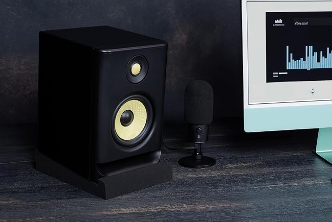 Sound Addicted - Studio Monitor Isolation Pads for 5 Inch Monitors, Pair of Two High Density Acoustic Foam which Fits Most Speaker Stands | SMPad 5