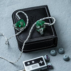 Kiwi Ears Orchestra Lite in Ear Monitor, Custom 8BA HiFi Earphone, Studio Monitor Headphone, Wired Earbuds with Detachable OFC Cable, Handcrafts Faceplate for Audiophile Musician (Green)