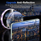 for Samsung Galaxy S25 Plus Camera Lens Protector, Individual Metal Ring Tempered Glass Lens Cover, [Strong Adsorption] Scratch Resistant Ultra-Thin HD Clear Lens Cover, 1 Set-Purple Ring