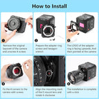 VILTROX E-T10 II Lens Mount Adapter, E Mount Lens to Z-CAM Cinema Cameras Autofocus Adapter Converter Compatible with Sony E Mount Lens to Z-CAM E2-M4 E2-S6 E2-F6 E2-F8 Cinema Cameras