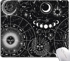 Moon Sun Mouse Pad - Custom Design, Waterproof, Non-Slip Rubber Base, Office Laptop, 9.5"x7.9"x0.12" Inch