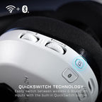 Turtle Beach Stealth 600 Wireless Multiplatform Amplified Gaming Headset for Xbox Series X|S, Xbox One, PC, PS5, PS4, & Mobile – Bluetooth, 80-Hr Battery, Noise-Cancelling Mic – White