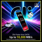 Addlink G55 2TB PCIe 5.0 Gen5 NVMe M.2 SSD- Up to 10,300 MB/s - PC Gaming Upgrade, Photography, Video Editing & Design - Internal Solid State Drive (ad2TBG55M2P)
