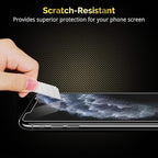 UNBREAKcable 3-Pack Screen Protector for iPhone 11 Pro/XS/X, Double Shatterproof Tempered Glass [Easy Installation Frame] [9H Hardness] [HD Clear] [Case Friendly] for 5.8 Inch