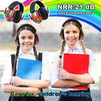 Amylove 12 Pcs Kids Ear Protection Noise Cancelling Headphones Ear Muffs Bulk 27db Adult Noise Reduction Hearing Earmuff(Universal Fit (kids & Adults),Classic Style,Fresh Color)