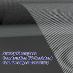 MAGZO Window Screen Replacement Mesh 48"W x 99"L - DIY Adjustable Polyester Pet Proof Screen Door Mesh for Patio Sliding Doors Window Screen Repair Kit, Durable, Washable, Gray