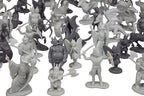 Monster Fantasy Creature Mini Action Figure Playset - 98pcs Toy Miniatures w 14 Unique Designs - Dragons, Wizards, Orcs, & More- XL 1/32 Scale Compatible with Dungeons and Dragons and Other RPG Games