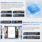 2025 Latest Android Tablet 10.1 Inch, 5G WiFi Tablets Mit 16GB RAM+128GB ROM(1TB TF),2 in 1 Tablet with Keyboard Mouse Pen-Octa-Core2.0Ghz | 7000mAh | 1080FHD | 13MP Camera | WLAN GPS -Black