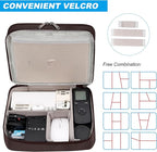 CILLA Electronic Organizer Travel Case, Travel Cord Organizer Case Portable Waterproof Cable Organizer Bag for Charger, Cord, USB, Power Bank, Earphone, 9817, Coffee