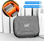 JJC 10 Pockets Hard Shell Lens Filter Bag Up to 95mm, Water Resistant & Dustproof, Camera Filter Pouch Carrying Case for Photography Round Filter with Microfiber Cleaning Cloth